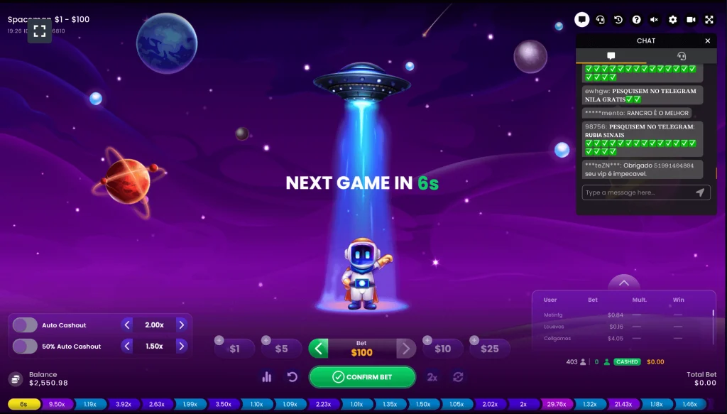 Space Man Online Casino Game