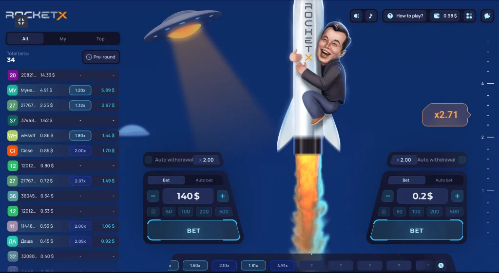 RocketX Crash Game